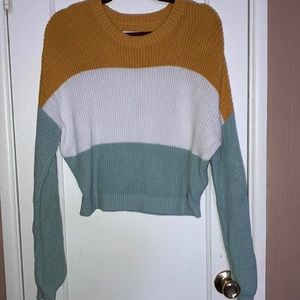 Super cute color block Hollister sweater.